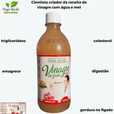 01 Vinagre terapêutico maça orgânico Tiago Rocha 530ml