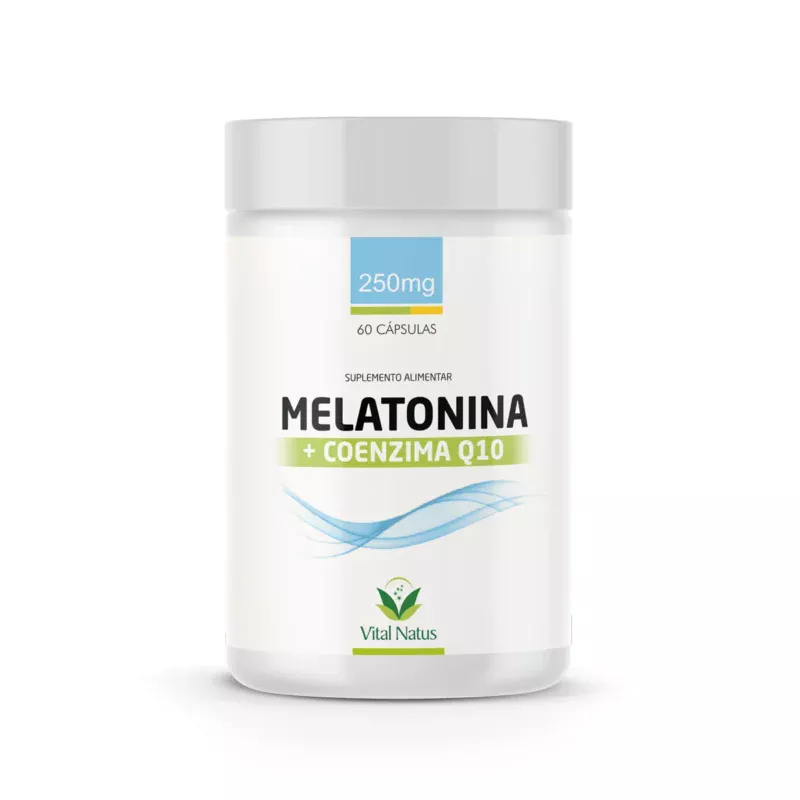 MELATONINA + COENZIMA Q10 – 250mg – 60 cápsulas (durma melhor)