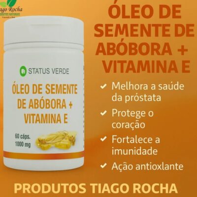 KIT3  ÓLEO DE SEMENTE DE ABOBORA+ VITAMINA E 60 caps