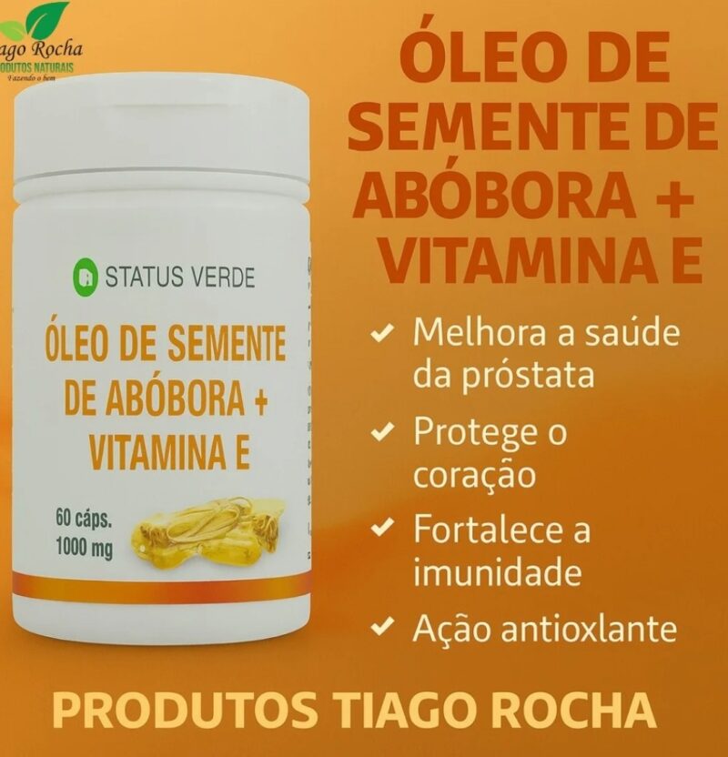 KIT3  ÓLEO DE SEMENTE DE ABOBORA+ VITAMINA E 60 caps