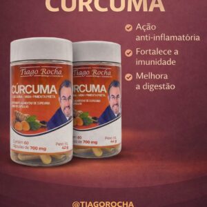 02 FRASCOS de Anti-Inflamatória Verdadeira Cúrcuma longa MSM