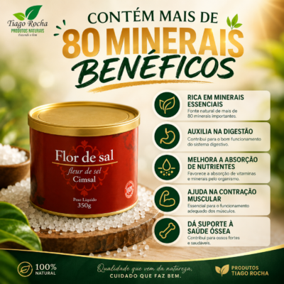 1 pote de Flor de Sal 350g