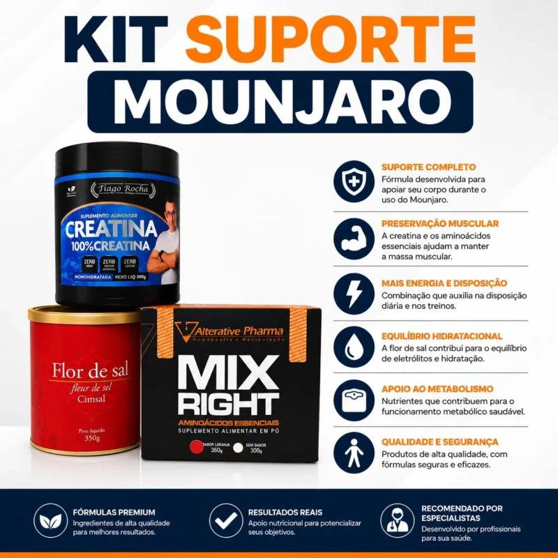 Kit Suporte Mounjaro Dr Tiago Rocha