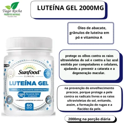 1 Luteína gel 60 cáps Softgel 2000mg